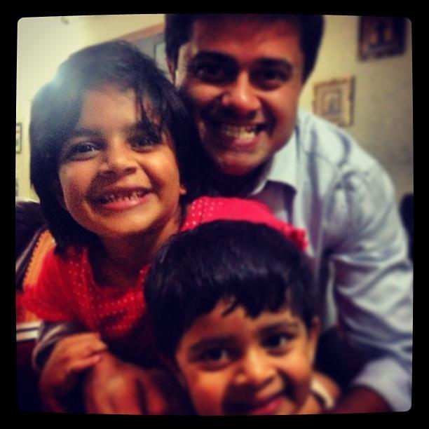 Dad Two Little Girls