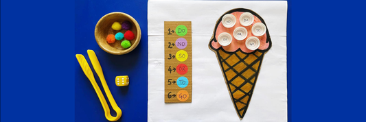 Make this ice-cream cone that helps your child learn visual discrimination!
