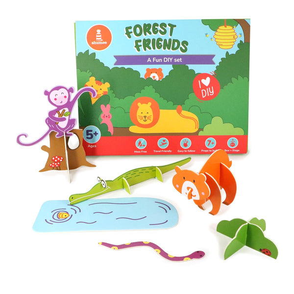 DIY Forest Friends 3D Activity Box  - 5 Years+