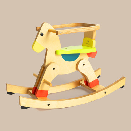 Wooden Rocking Horse Swing Toy For Baby & Toddlers (1 Years+)