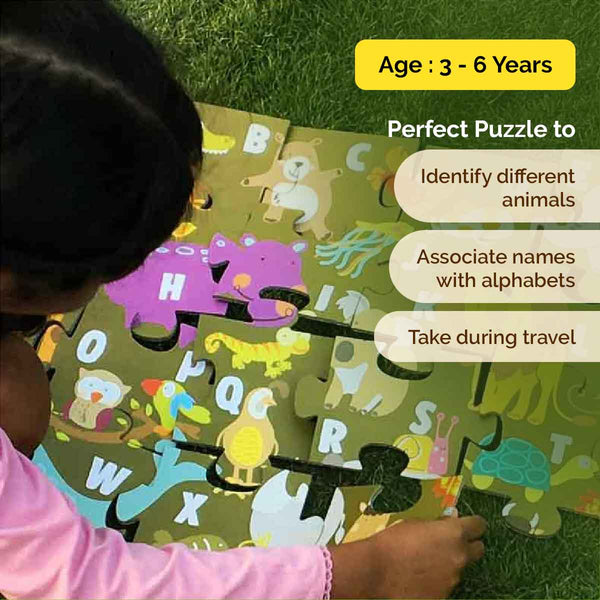 Animal Alphabet Floor Puzzle I 30 Large Pieces I Pack of 5 - (3 Years+)