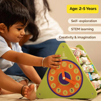 Wooden 5-In-1 Activity Triangle - Learning Toy (2+ Years)