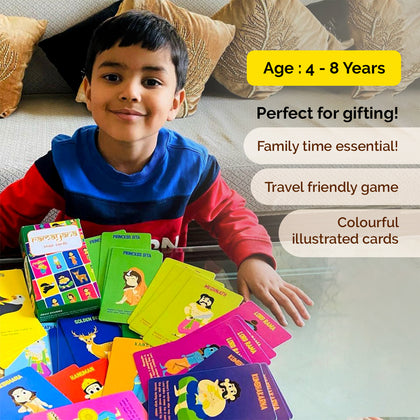 Ramayana Snap Card Game - 52 Cards Featuring Characters (4 Years+)