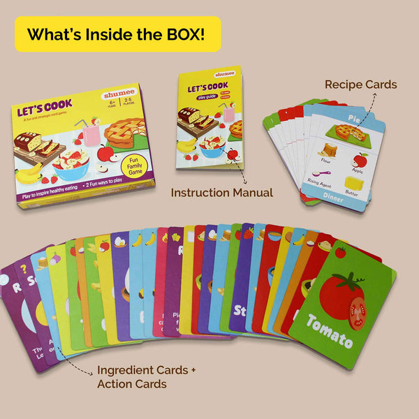 Let's Cook Strategy Card Game With 92 Cards & Fun Recipe (6+ Years)