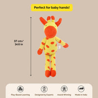 Soft Plush Knitted Giraffe Cuddly Buddy Toy (1 Years+)