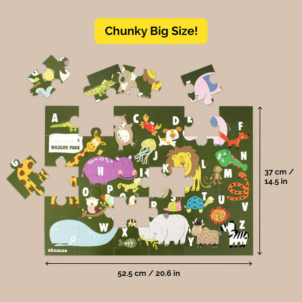 Animal Alphabet Floor Puzzle I 30 Large Pieces I Pack of 5 - (3 Years+)