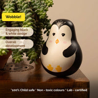Wooden Wobbly Roly Poly Toy- Penguin ( 1 Years+)
