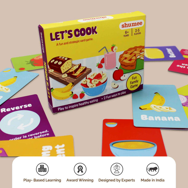 Let's Cook Strategy Card Game With 92 Cards & Fun Recipe (6+ Years)
