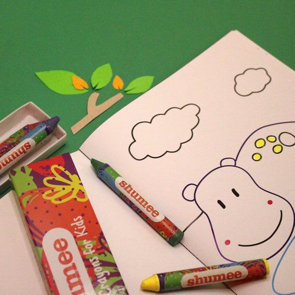 Forest Friends Colouring Book and Organic Crayon Kit  (3 Years+)