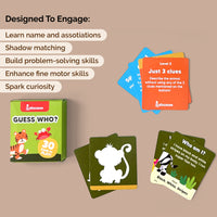 Jungle Themed Floor Puzzle & Card Game Set (3+ Years)