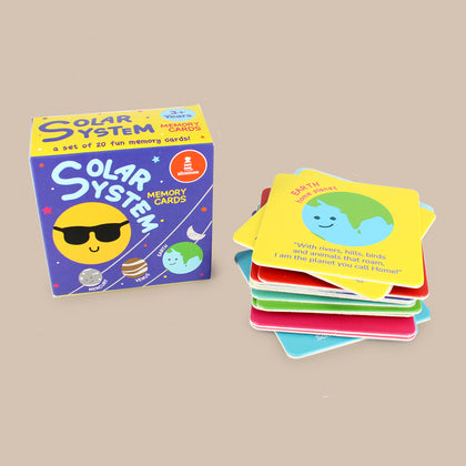 Solar System Memory Card Game set With 20 Cards (3+ Years)