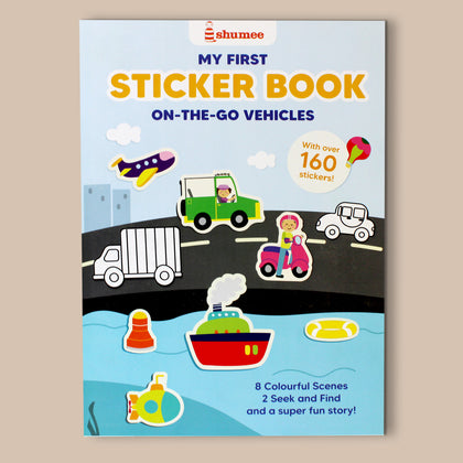 On The Go Vehicles Sticker Book (160+ stickers) - 3 years+