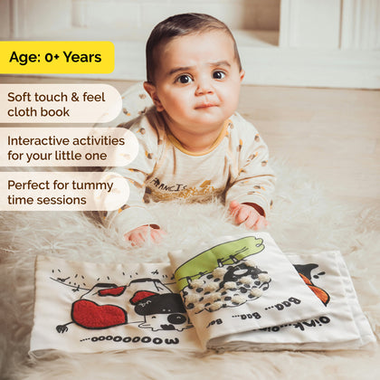 Baby's First Book - Soft Sensory Cloth Book (0+ Years)