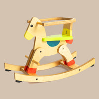 Wooden Rocking Horse Swing Toy For Baby & Toddlers (1 Years+)