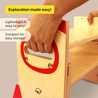 Wooden Stepping Stool For Toddlers (1-10 Years)