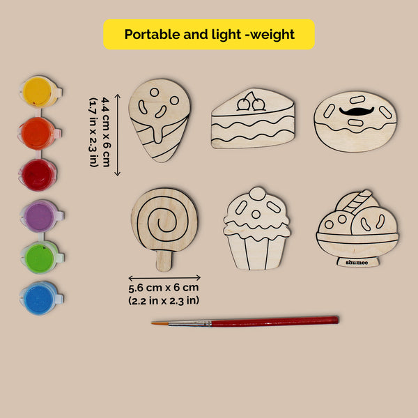 Paint Your Own Magnetic Art Kit - Desserts (6+ Years)