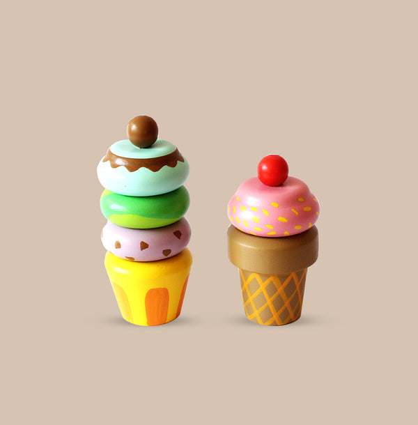 Wooden Magentic Ice cream Toy Set (3 Years+)