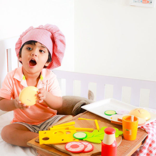 Wooden Sandwich and Burger Cooking Set (3 Years+)
