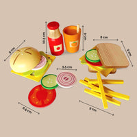 Wooden Sandwich and Burger Cooking Set (3 Years+)