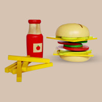 Wooden Sandwich and Burger Cooking Set (3 Years+)