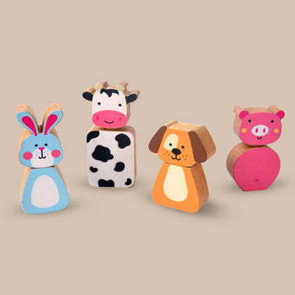 Twist & Turn Wooden Farm Animal Toys (2 Years+)