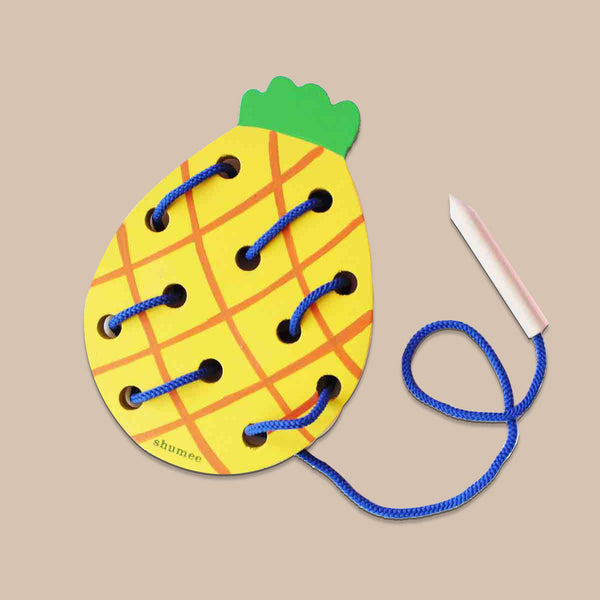 Wooden Fruit Lacing Set with Blunt Needles (3 Years+)