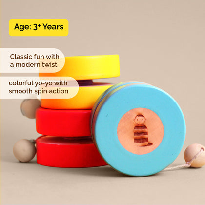 Colourful Wooden Yo-Yo Toy (3+ Years)