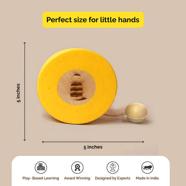 Colourful Wooden Yo-Yo Toy (3+ Years)