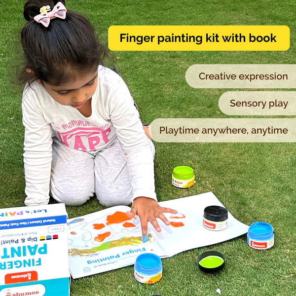 Finger Painting Activity Book, Art & Craft Kit (3+ Years)