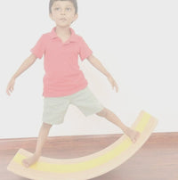 Wooden Balance Board - Waldorf Curvy Rocker Balance Board