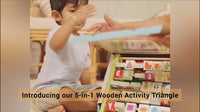 Wooden 5-In-1 Activity Triangle - Learning Toy (2 Years+)