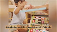 Wooden 5-In-1 Activity Triangle - Learning Toy (2+ Years)