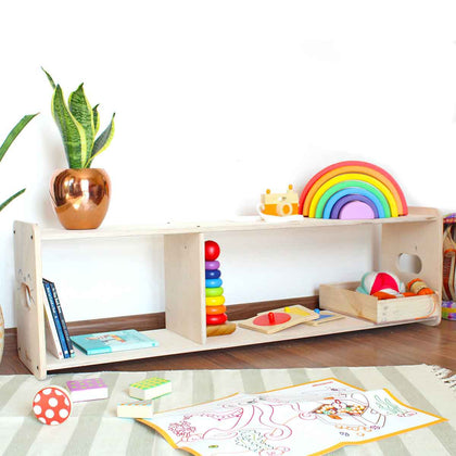 Wooden Montessori Shelf 
 - 8 Months+