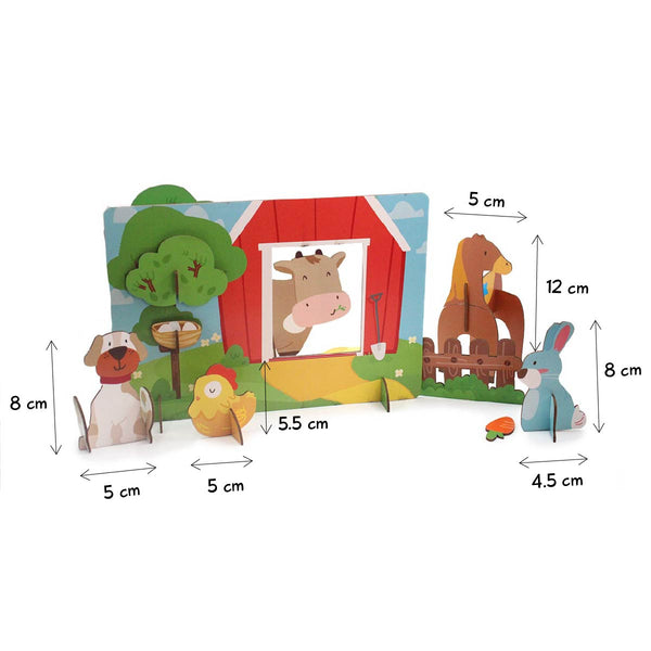 DIY Farm Friends 3D Activity Box  - 4 Years+