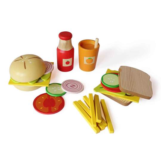 Buy Mega Lil Chef's Wooden Kitchen Cooking Set Online in India