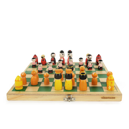 Pirates vs Royals Wooden Chess Set  - 4 Years+
