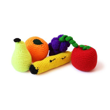 Amigurumi Crochet Fruits Set | Soft Pretend Play Toy for Kids