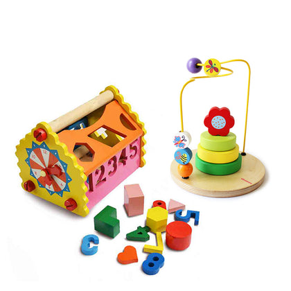 Stack & Sort Combo: Shape House + Flower Maze (1 Years+)
