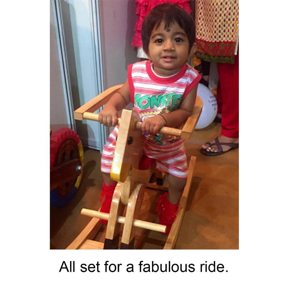 A rocking horse is a toy for joy!