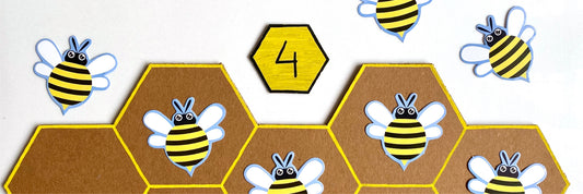 Learn counting and numbers with the Honey Bee Ten Frame