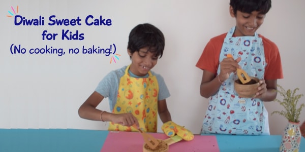 No-cook, No-bake sweet cake recipe for kids | Diwali special!