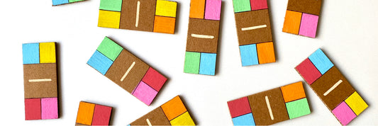 Colourful DIY Dominoes: A funky twist to the classic game