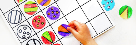 DIY Pattern Puzzle: Help your toddler learn to tell things apart.