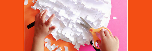 Easy DIY game to improve your toddler's scissor skills