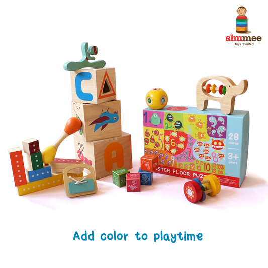 Toys for babies and toddlers? Splash on some colour and see what happens!