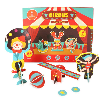 DIY Circus 3D Activity Box  - 6 Years+