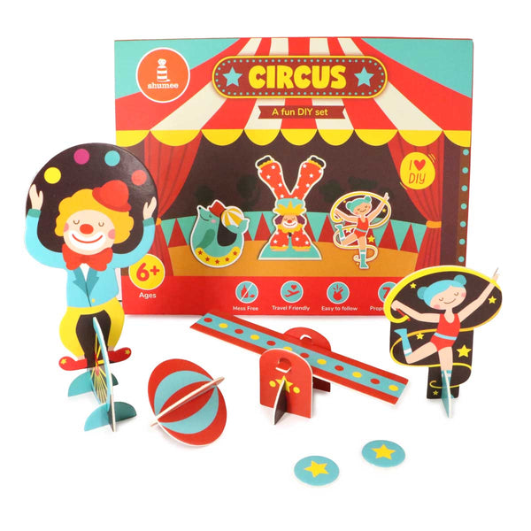 DIY Circus 3D Activity Box  - 6 Years+