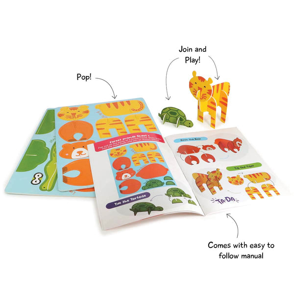 DIY Forest Friends 3D Activity Box  - 5 Years+