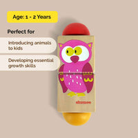Animal Themed Wooden Rotate & Turn Puzzle (1+ Years)