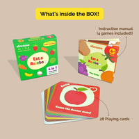 Snap-Cards & Trivia Game Set (4 Years+) I Eat A Rainbow I Pack of 5